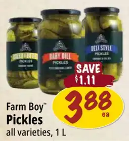 Farm Boy Farm Boy Pickles offer