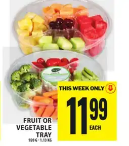 Food Basics FRUIT OR VEGETABLE TRAY offer