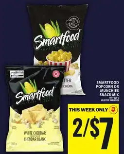 Food Basics SMARTFOOD POPCORN OR MUNCHIES SNACK MIX offer