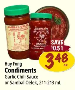 Farm Boy Huy Fong Condiments Garlic Chili Sauce or Sambal Oelek offer