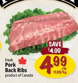 Farm Boy Fresh Pork Back Ribs offer