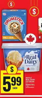 Food Basics NESTLÉ REAL DAIRY ICE CREAM, NOVELTIES offer
