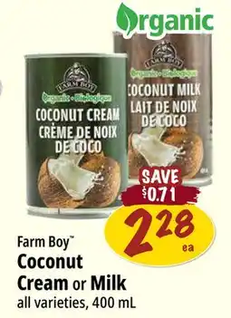 Farm Boy Farm Boy Coconut Cream or Milk offer