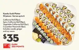 Longo's Kazoku Sushi Platter 53 pieces • Serves up to 6 offer