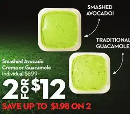 Longo's Smashed Avocado Crema or Guacamole offer