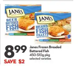 Longo's Janes Frozen Breaded Battered Fish offer