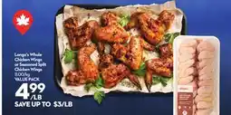 Longo's Longo's Whole Chicken Wings or Seasoned Split Chicken Wings offer