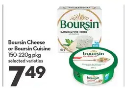 Longo's Boursin Cheese or Boursin Cuisine offer