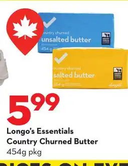 Longo's Longo's Essentials Country Churned Butter offer