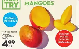 Longo's Fresh Tree-Ripened Mangoes offer