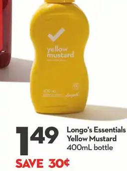 Longo's Longo's Essentials Yellow Mustard offer
