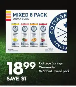 Longo's Cottage Springs Weekender offer