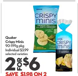 Longo's Quaker Crispy Minis offer