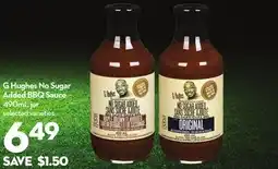 Longo's G Hughes No Sugar Added BBQ Sauce offer