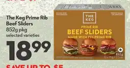 Longo's The Keg Prime Rib Beef Sliders offer