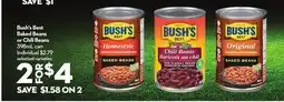Longo's Bush's Best Baked Beans or Chili Beans offer