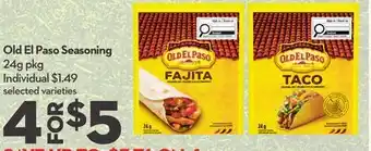 Longo's Old El Paso Seasoning offer
