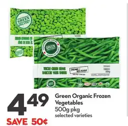 Longo's Green Organic Frozen Vegetables offer