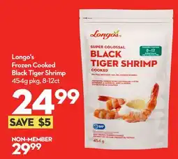 Longo's Longo's Frozen Cooked Black Tiger Shrimp offer