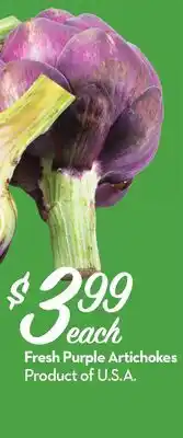 Longo's Fresh Purple Artichokes offer