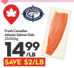 Longo's Fresh Canadian Atlantic Salmon Side offer