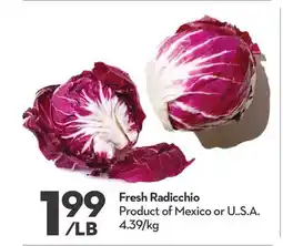 Longo's Fresh Radicchio offer