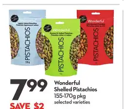 Longo's Wonderful Shelled Pistachios offer