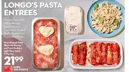 Longo's Heart Shaped Pasta filled with Ricotta and Fresh Basil in a Light Rose Sauce offer