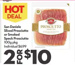 Longo's San Daniele Sliced Prosciutto or Smoked Speck Prosciutto offer