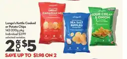Longo's Longo's Kettle Cooked or Potato Chips offer