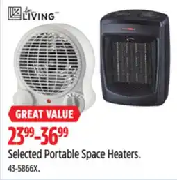 Canadian Tire Selected Portable Space Heaters offer