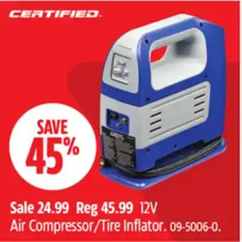 Canadian Tire 12V Air Compressor/Tire Inflator offer