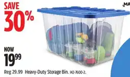Canadian Tire Heavy-Duty Storage Bin offer