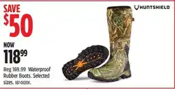 Canadian Tire Huntshield Waterproof Rubber Boots. Selected sizes offer