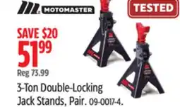 Canadian Tire 3-Ton Double-Locking Jack Stands, Pair offer