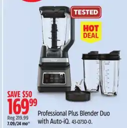 Canadian Tire Ninja Professional Plus Blender Duo with Auto-iQ offer