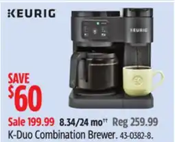 Canadian Tire Keurig -Duo Combination Brewer offer