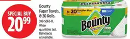 Canadian Tire Bounty Paper Towels offer