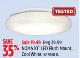 Canadian Tire NOMA 10˝ LED Flush Mount, Cool White offer