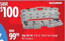 Canadian Tire 9-Pc 1⁄2˝-Drive Tire Change Kit offer