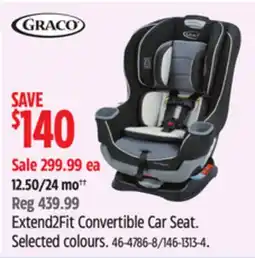 Canadian Tire Extend2Fit Convertible Car Seat offer