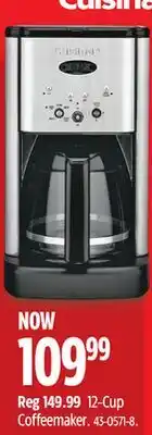 Canadian Tire 12-Cup Coffeemaker offer