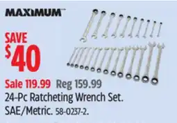 Canadian Tire 24-Pc Ratcheting Wrench Set offer