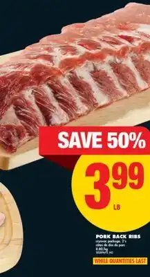 No Frills PORK BACK RIBS, 2'S offer