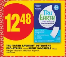 No Frills TRU EARTH LAUNDRY DETERGENT ECO-STRIPS 32' S OR SCENT BOOSTERS offer