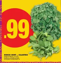 No Frills BUNCH MINT OR CILANTRO offer