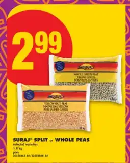 No Frills SURAJ SPLIT or WHOLE PEAS offer