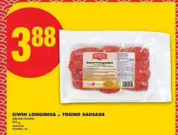 No Frills SIWIN LONGINISA or TOSINO SAUSAGE offer