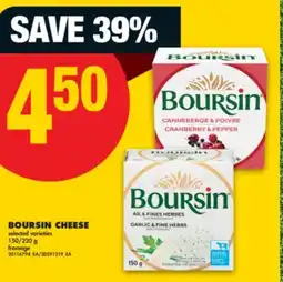 No Frills BOURSIN CHEESE, 150/220 G offer
