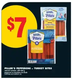 No Frills PILLER'S PEPPERONI or TURKEY BITES offer